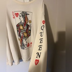 Queen of cards sweatshirt